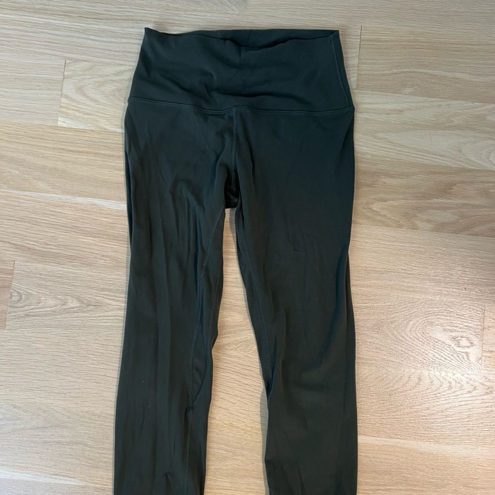 Army green Lululemon align leggings